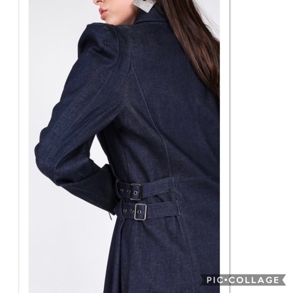 2XHP!!🎉🎉Maxi Denim Coat w/Gorgeous Floral Lining - Picture 5 of 5